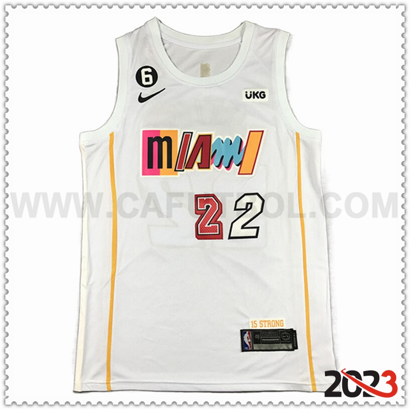 Camisetas Miami Heat (BUTLER #22) 2023/24 Blanco -04