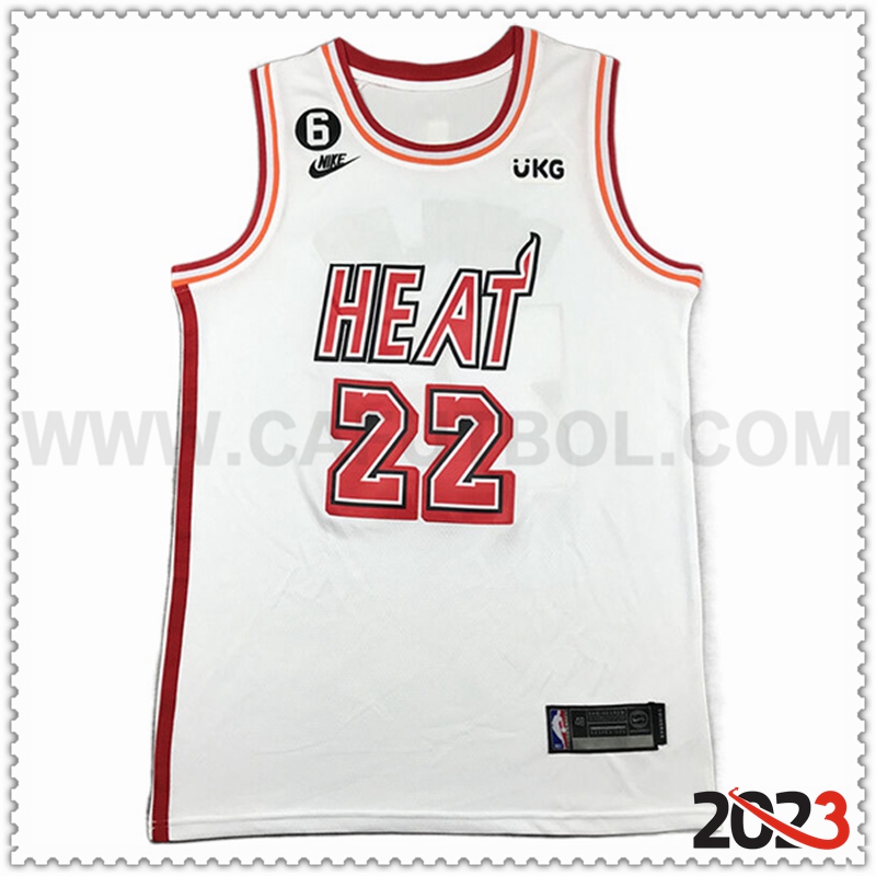 Camisetas Miami Heat (BUTLER #22) 2023/24 Blanco -03