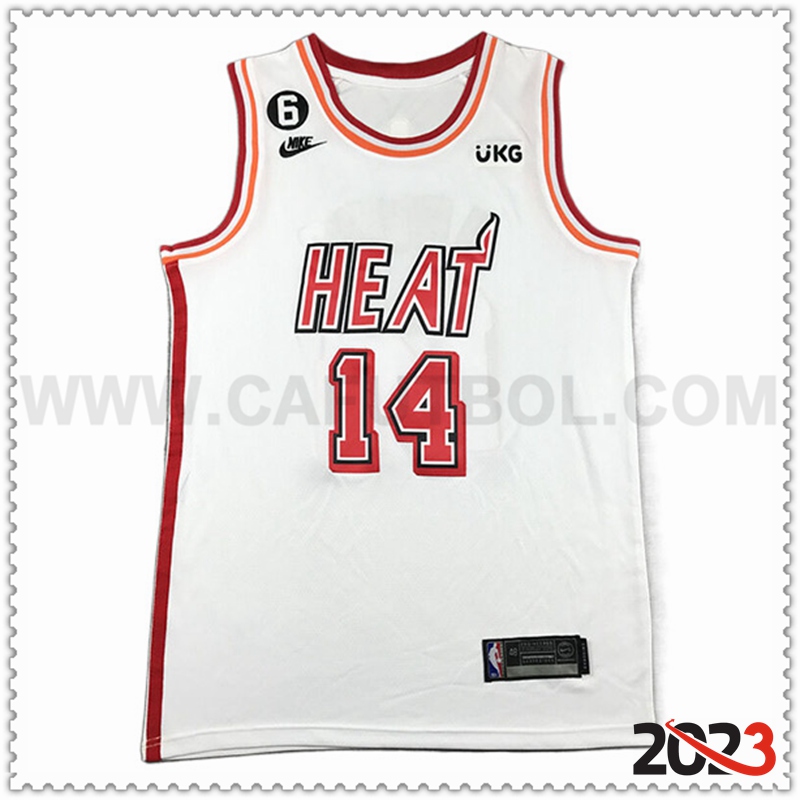 Camisetas Miami Heat (HERRO #14) 2023/24 Blanco -03