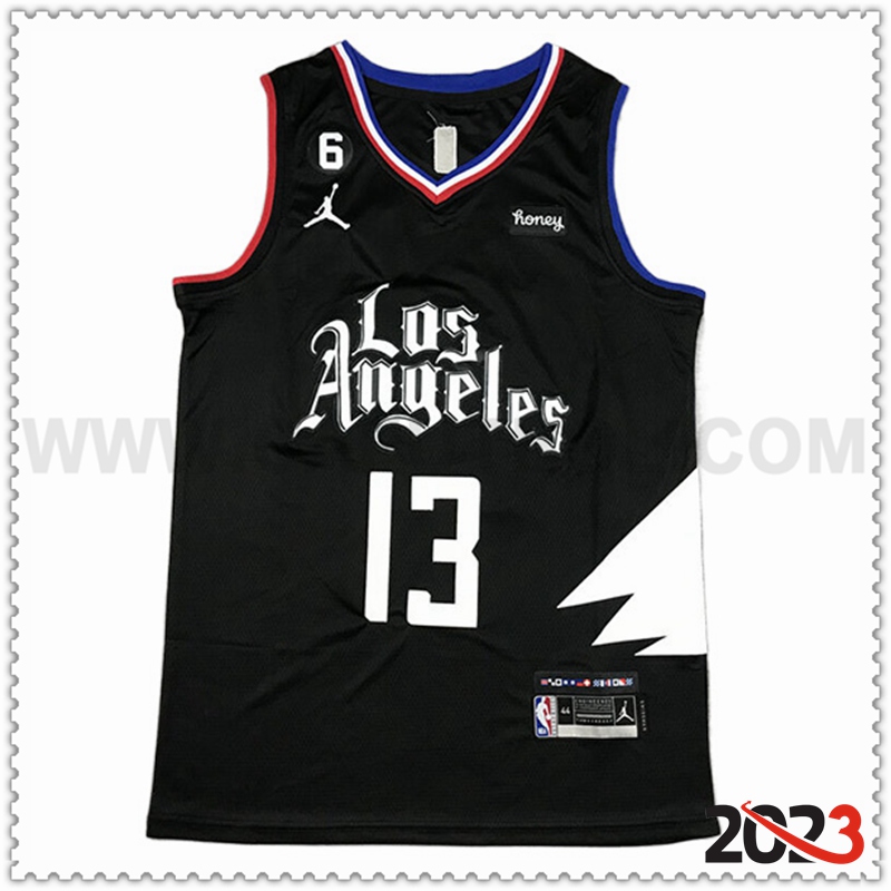 Camisetas Los Angeles Clippers (GEORGE #13) 2023/24 Negro