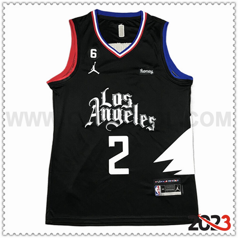 Camisetas Los Angeles Clippers (LEONARD #2) 2023/24 Negro