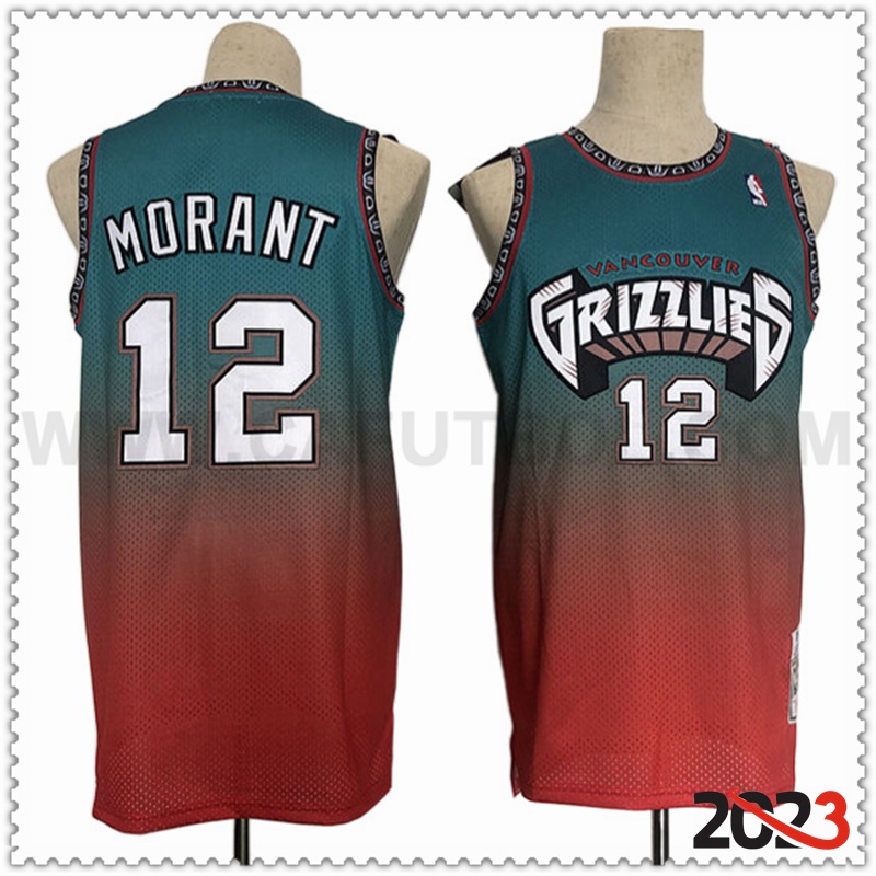 Camisetas Memphis Grizzlies (MORANT #12) 2023/24 Verde -02