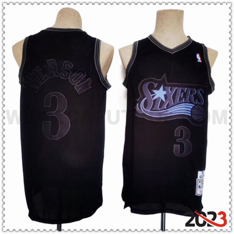 Camisetas Philadelphia 76ers (IVERSON #3) 2023/24 Negro