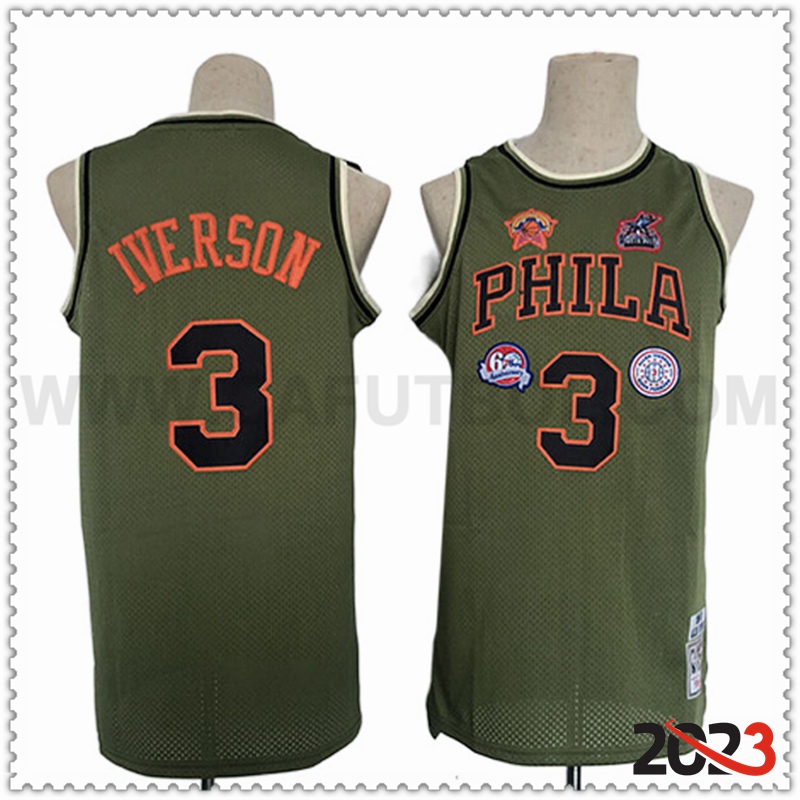 Camisetas Philadelphia 76ers (IVERSON #3) 2023/24 Marrón