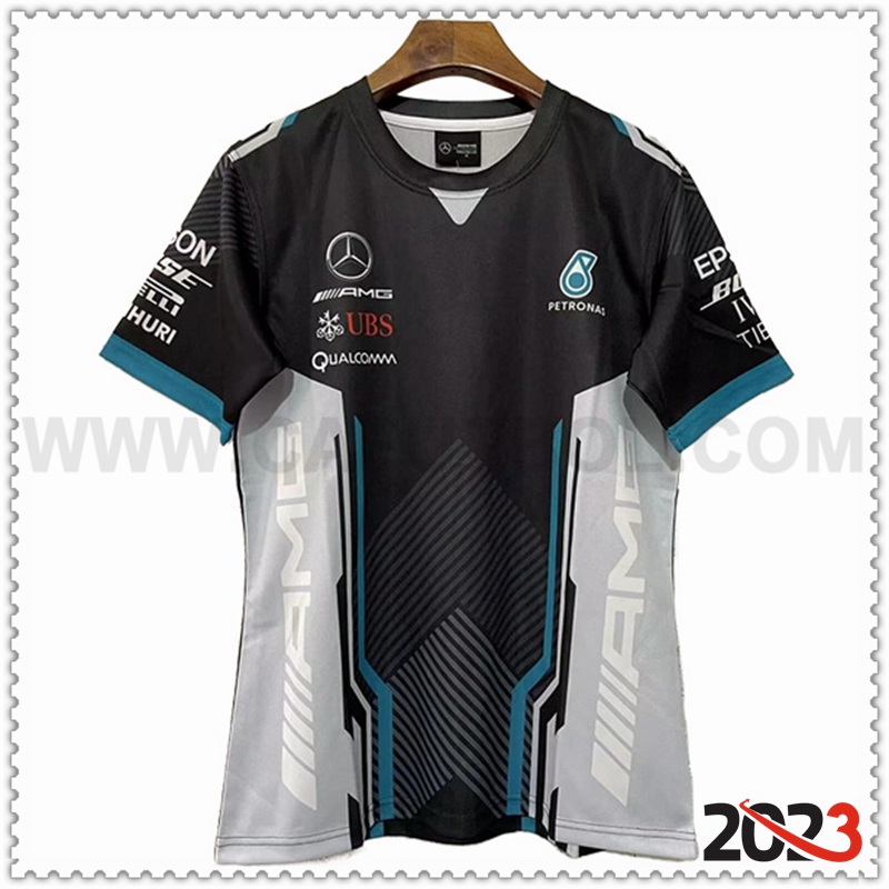 Camiseta de manga corta F1 Mercedes Benz Team Negro/Gris 2023