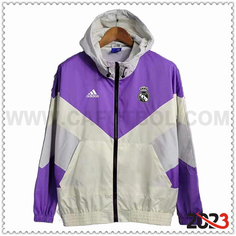 Rompevientos Real Madrid Violeta/Gris 2023 2024