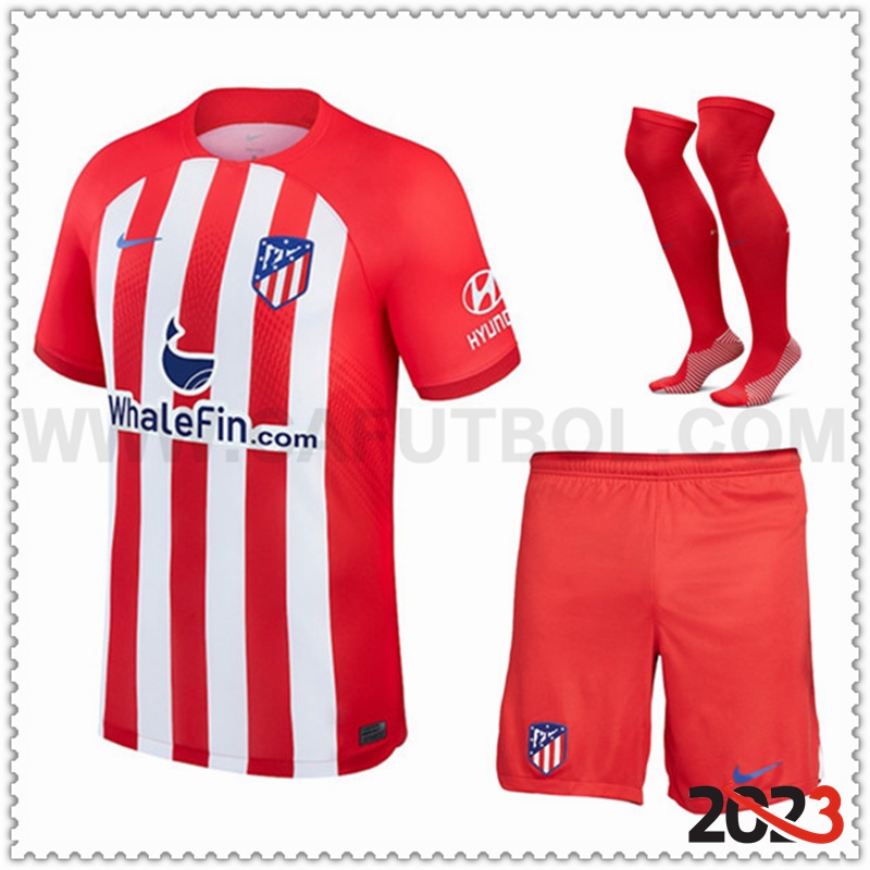 Primera Equipacion del Atletico Madrid (Pantalones + Calcetines) 2023 2024