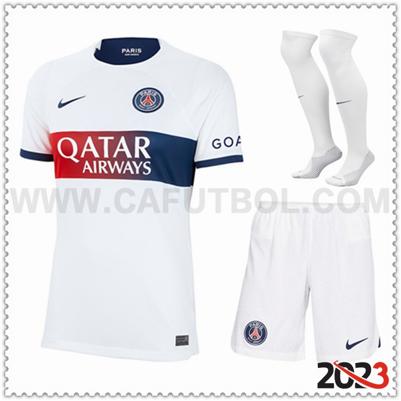 Segunda Equipacion del PSG (Pantalones + Calcetines) 2023 2024