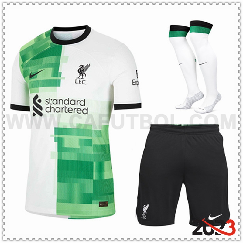Segunda Equipacion del FC Liverpool (Pantalones + Calcetines) 2023 2024
