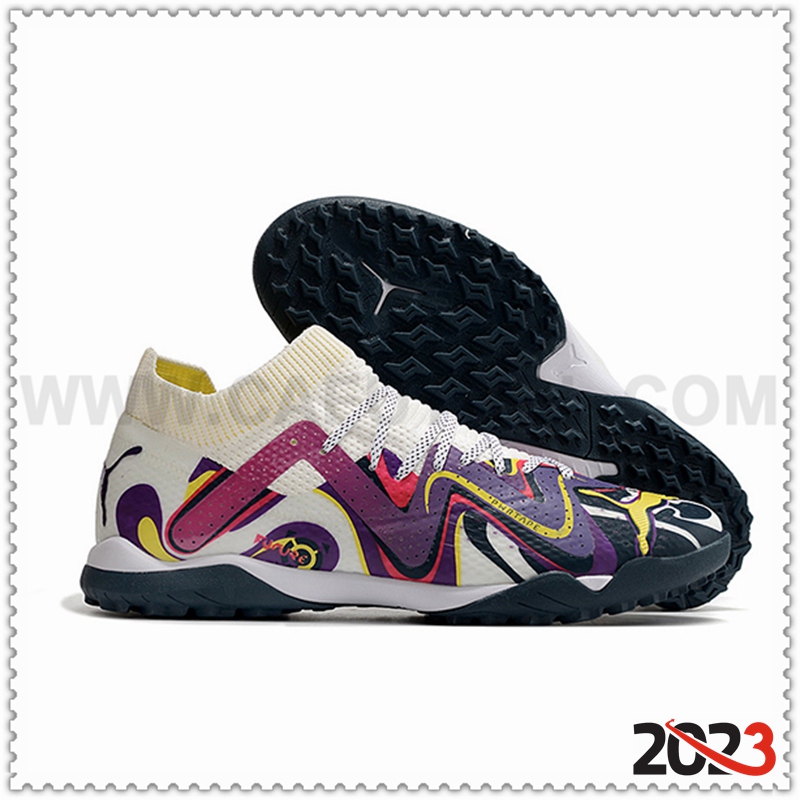 PUMA Zapatos de Futbol Future X Powercat Tokyo Match TF Blanco/Violeta