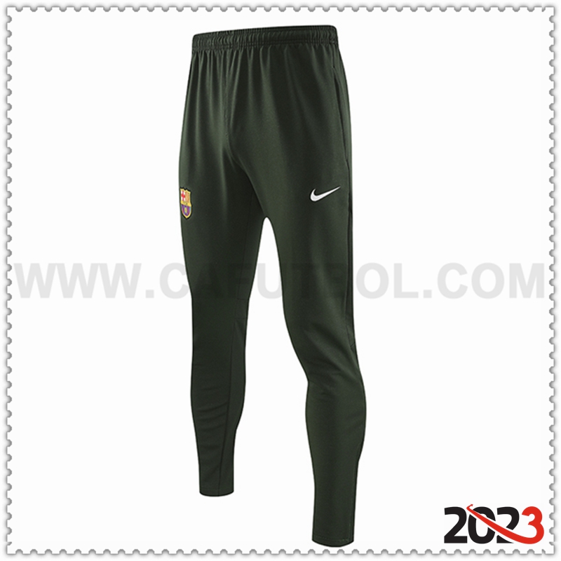 Pantalon Entrenamiento FC Barcelona Verde 2023 2024 -02