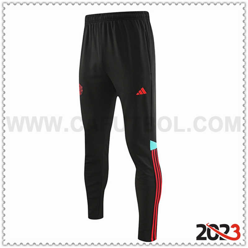 Pantalon Entrenamiento Manchester United Negro 2023 2024 -04