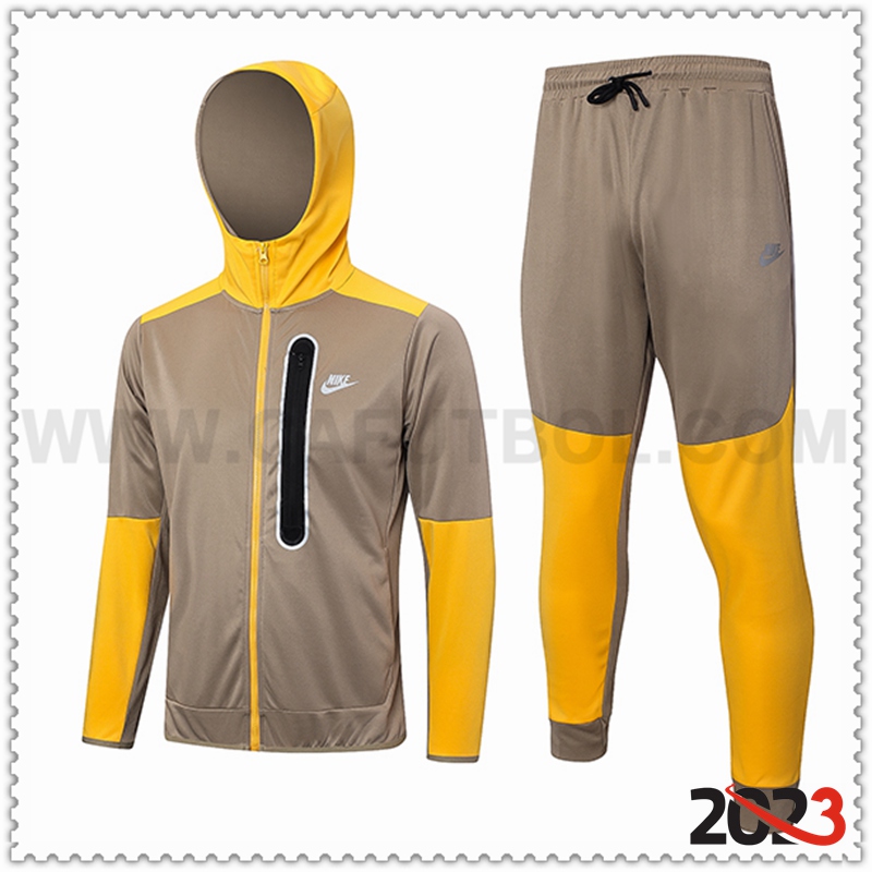 Rompevientos Con Capucha Chandal Nike Marrón 2023 2024