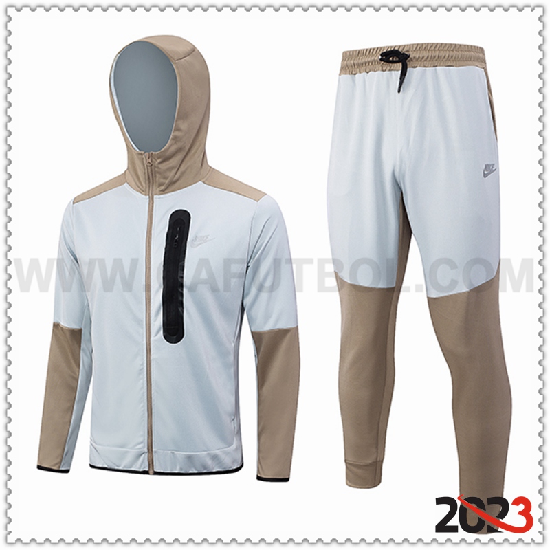 Rompevientos Con Capucha Chandal Nike Gris Oscuro 2023 2024