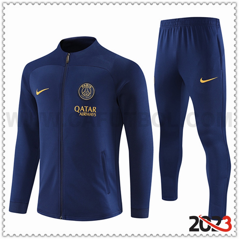 Chaqueta Chandal Futbol PSG Azul marino 2023 2024 -03