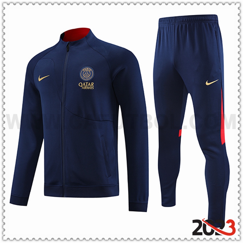 Chaqueta Chandal Futbol PSG Azul marino 2023 2024 -02