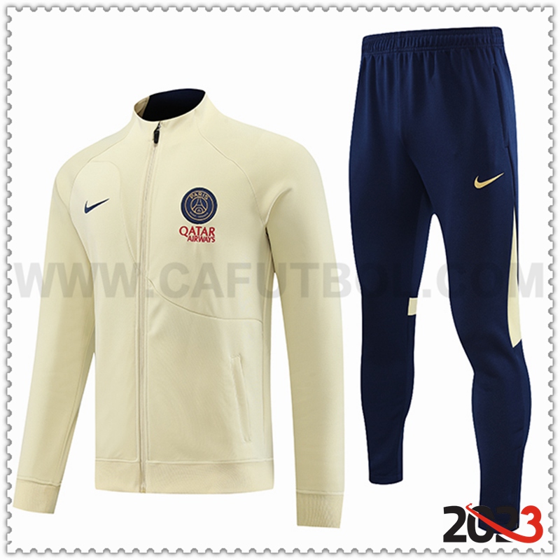 Chaqueta Chandal Futbol PSG Blanco 2023 2024 -03