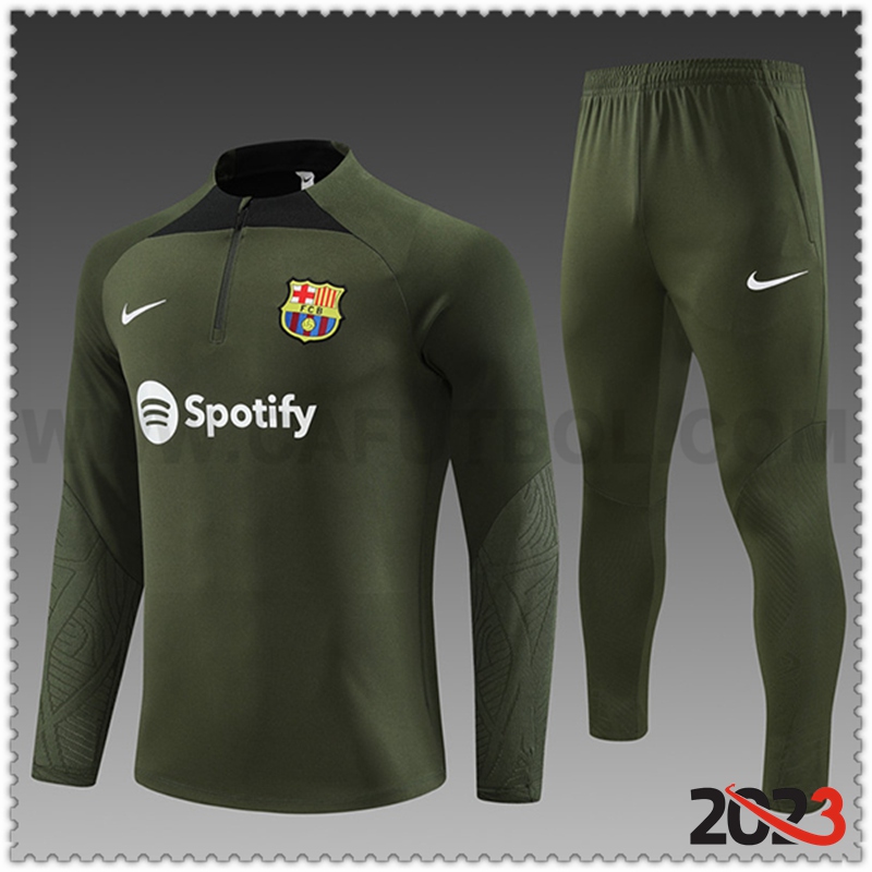 Chandal Futbol FC Barcelona Ninos Verde 2023 2024 -04