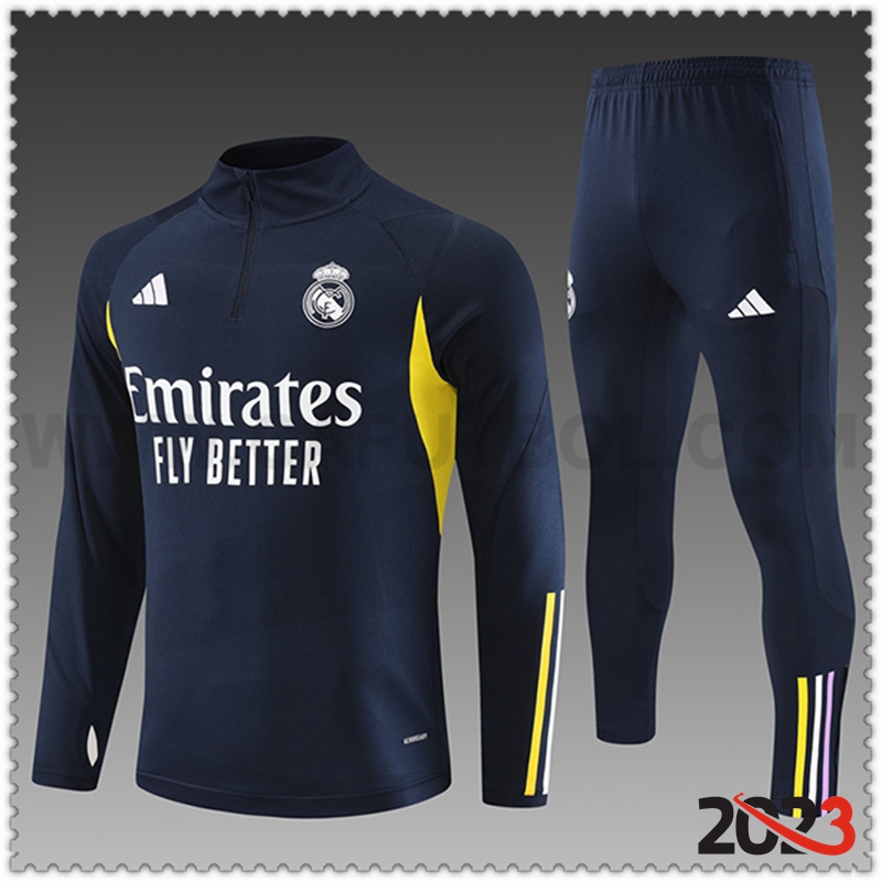 Chandal Futbol Real Madrid Ninos Azul marino 2023 2024