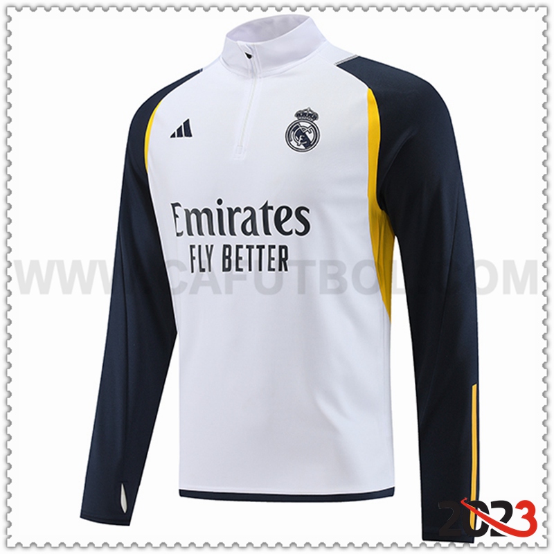 Sudadera Entrenamiento Real Madrid Blanco 2023 2024