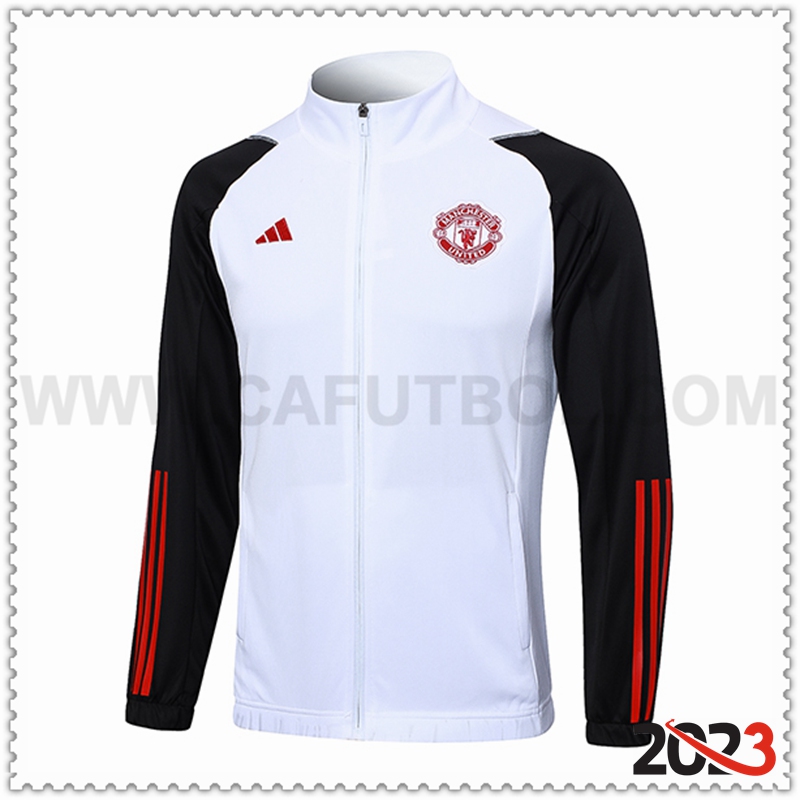 Chaquetas Futbol Manchester United Blanco 2023 2024