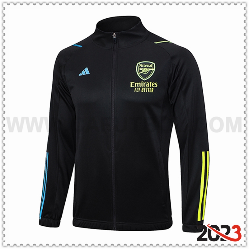 Chaquetas Futbol Arsenal Negro 2023 2024