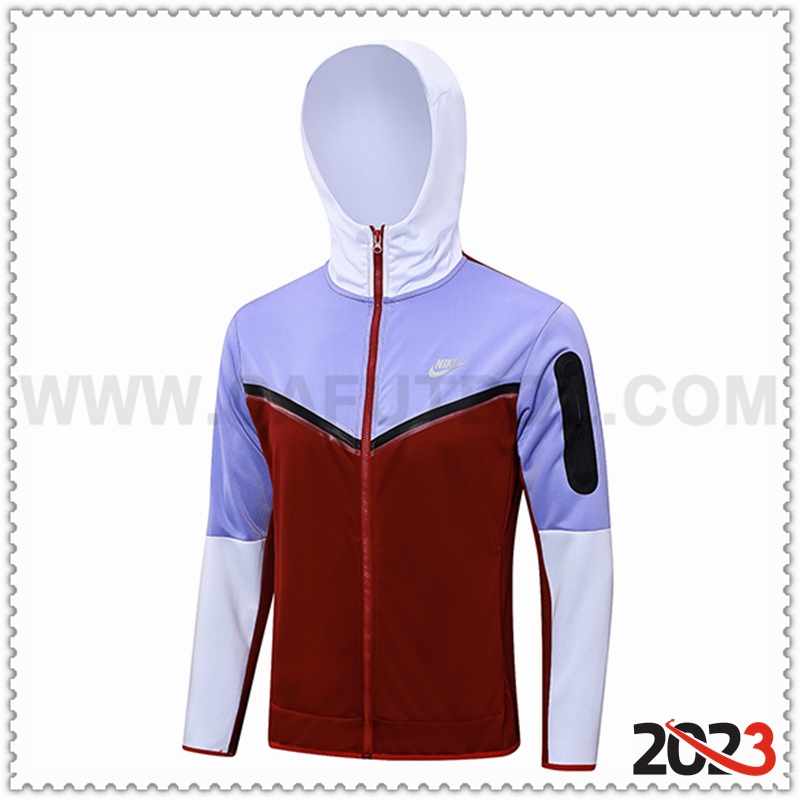 Chaqueta Con Capucha Nike Rojo/Violeta 2023 2024 -02