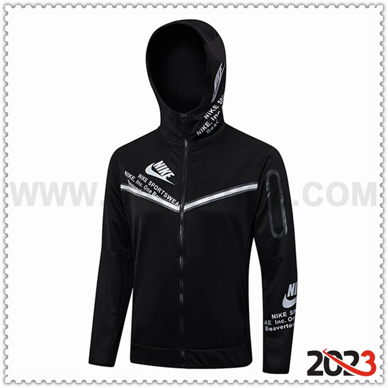 Chaqueta Con Capucha Nike Negro 2023 2024 -02