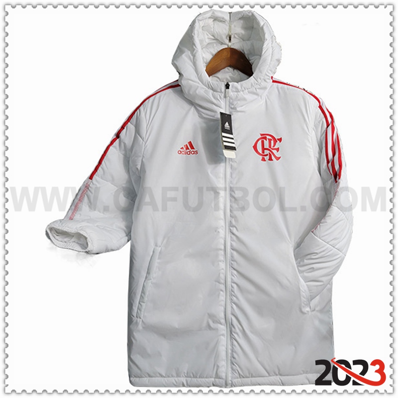 Chaqueta Con Capucha Flamenco Blanco 2023 2024