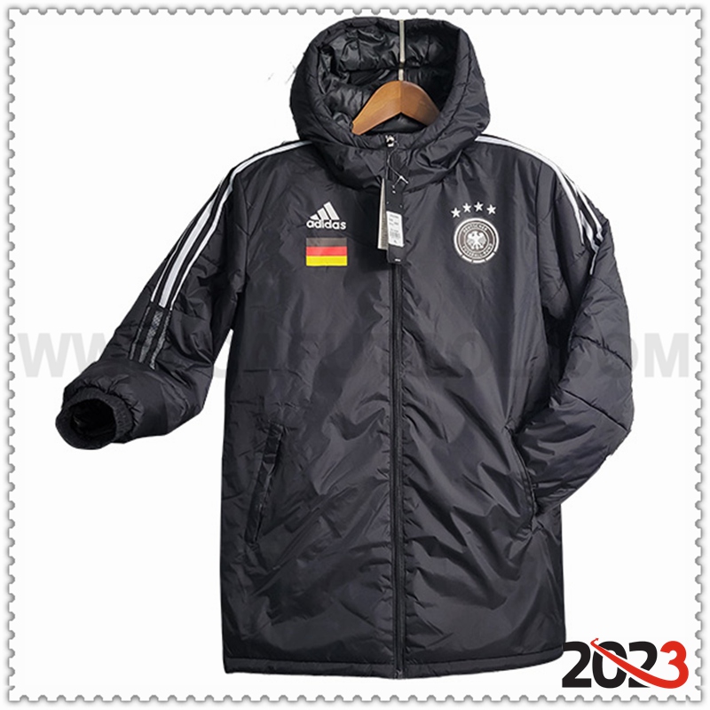 Chaqueta Con Capucha Alemania Negro 2023 2024