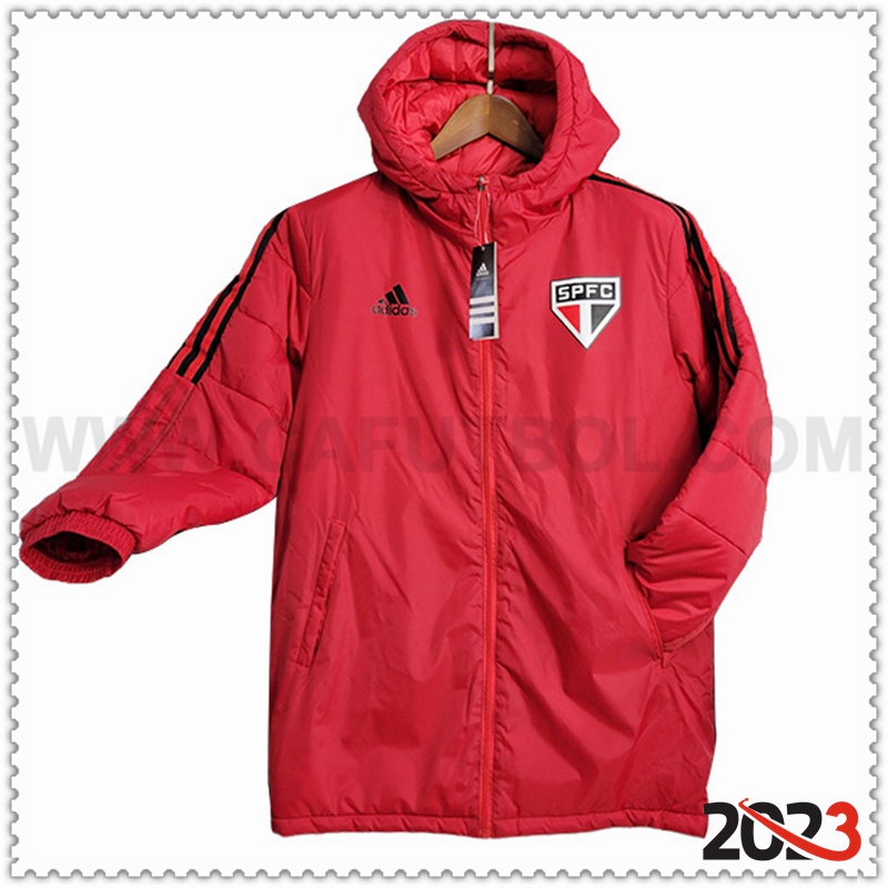 Chaqueta Con Capucha Sao Paulo FC Rojo 2023 2024