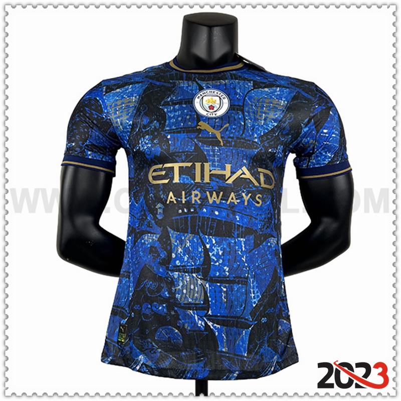 Camiseta Futbol Manchester City Azul Edición especial 2023 2024