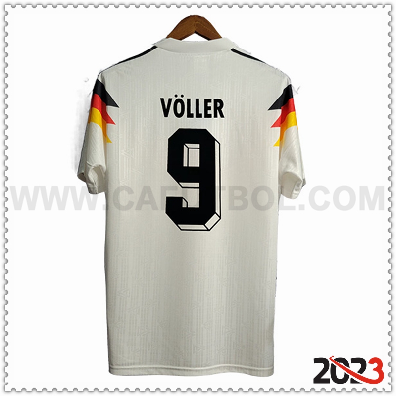Primera Camiseta Retro Alemania 9#VOLLER 1990