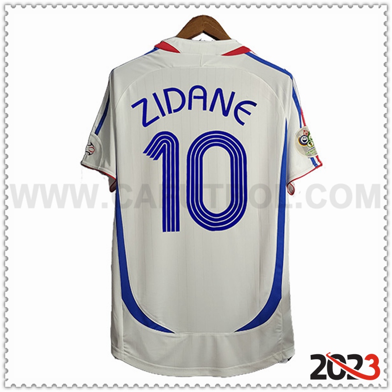 Segunda Camiseta Retro Francia 10#ZIDANE 2006