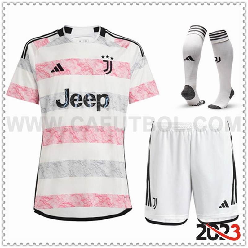 Segunda Equipacion del Juventus (Pantalones + Calcetines) 2023 2024