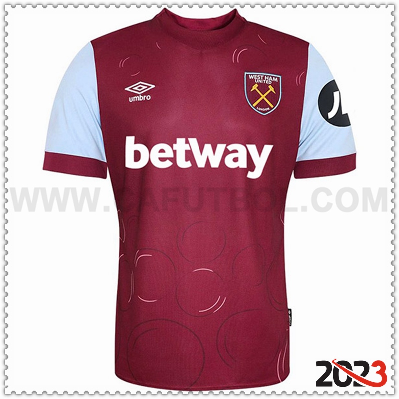 Primera Camiseta Futbol West Ham 2023 2024