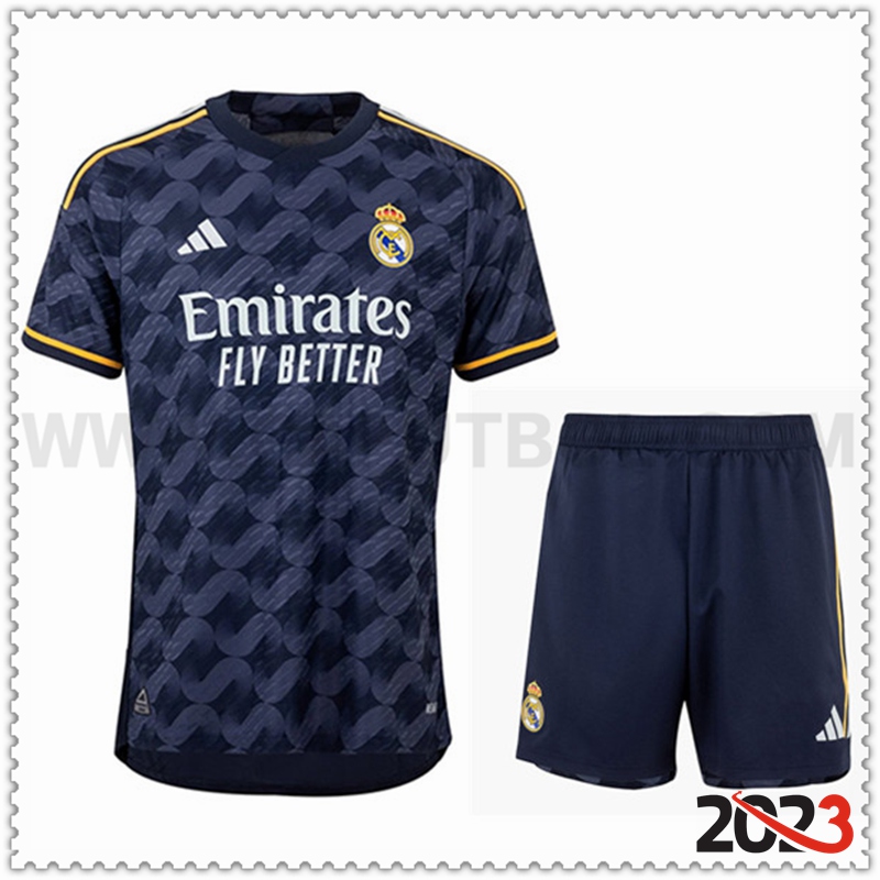 Segunda Equipacion del Real Madrid + Pantalones Cortos 2023 2024