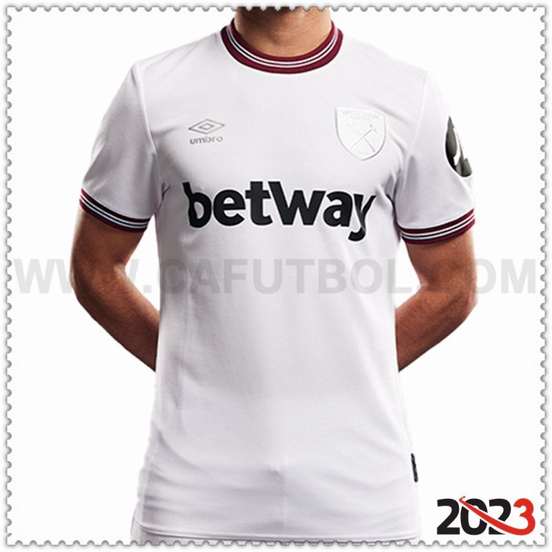 Segunda Camiseta Futbol West Ham 2023 2024