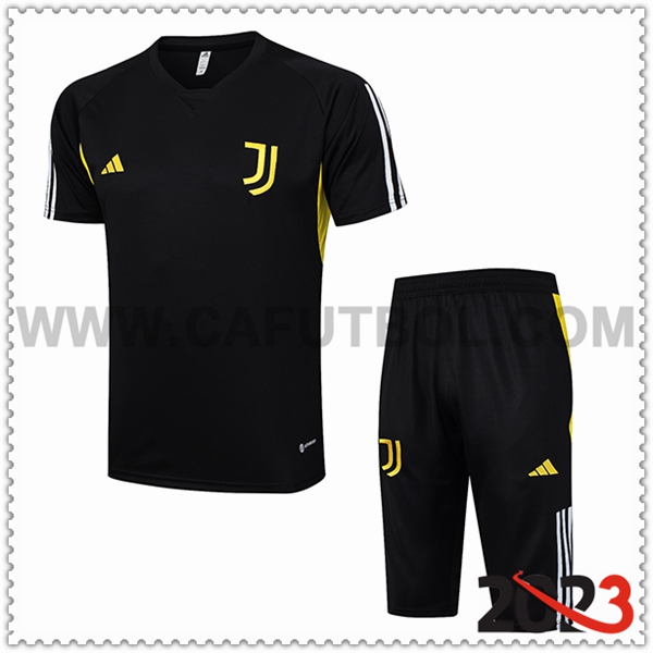 Camiseta Entrenamiento + Cortos Juventus Negro 2023 2024 -03