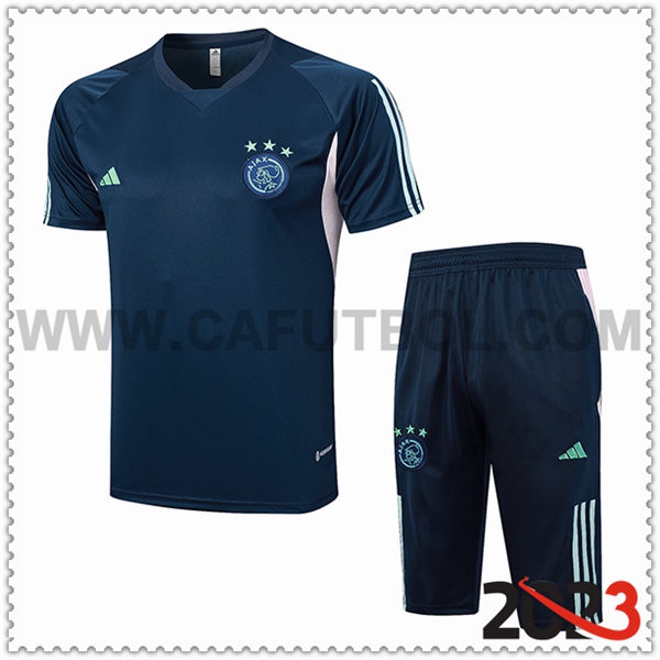 Camiseta Entrenamiento + Cortos Ajax Azul marino 2023 2024 -04