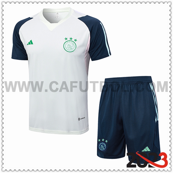 Camiseta Entrenamiento + Cortos Ajax Azul marino 2023 2024 -03