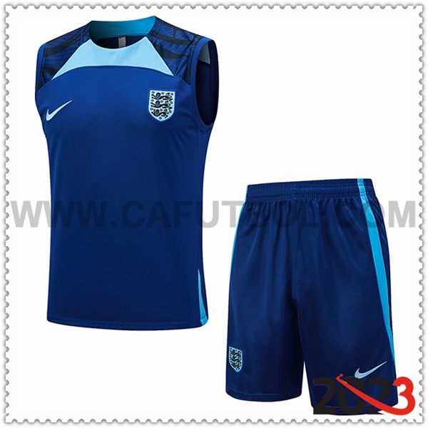 Camiseta Entrenamiento sin mangas + Cortos Inglaterra Azul 2023 2024