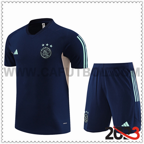 Camiseta Entrenamiento + Cortos Ajax Azul marino 2023 2024 -02