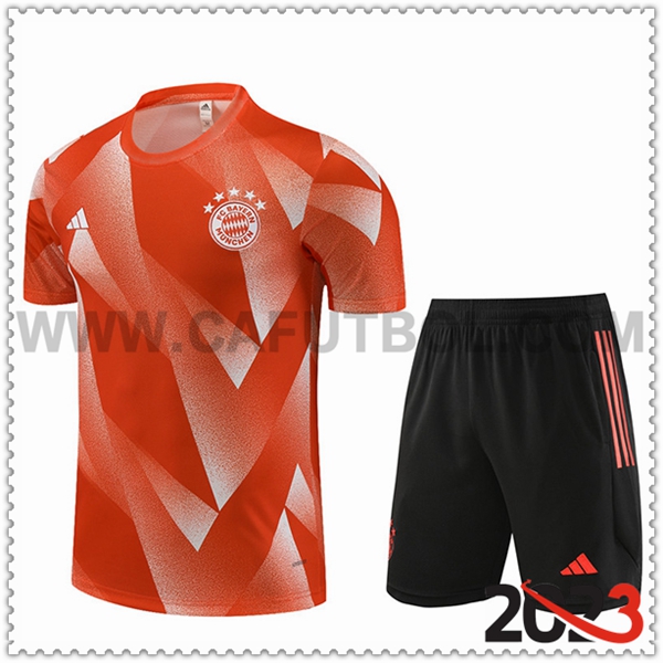 Camiseta Entrenamiento + Cortos Bayern Munich Naranja 2023 2024
