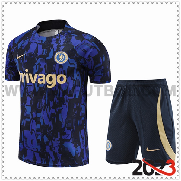 Camiseta Entrenamiento + Cortos FC Chelsea Azul marino 2023 2024