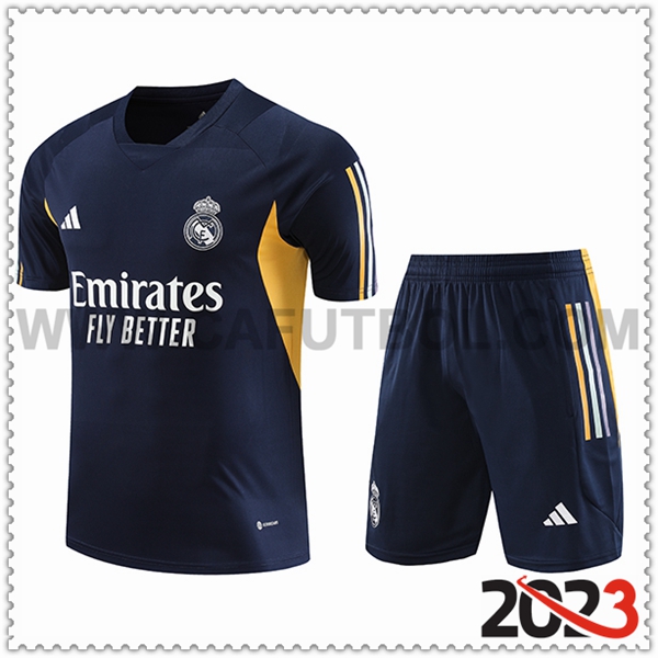 Camiseta Entrenamiento + Cortos Real Madrid Blanco 2023 2024 -06