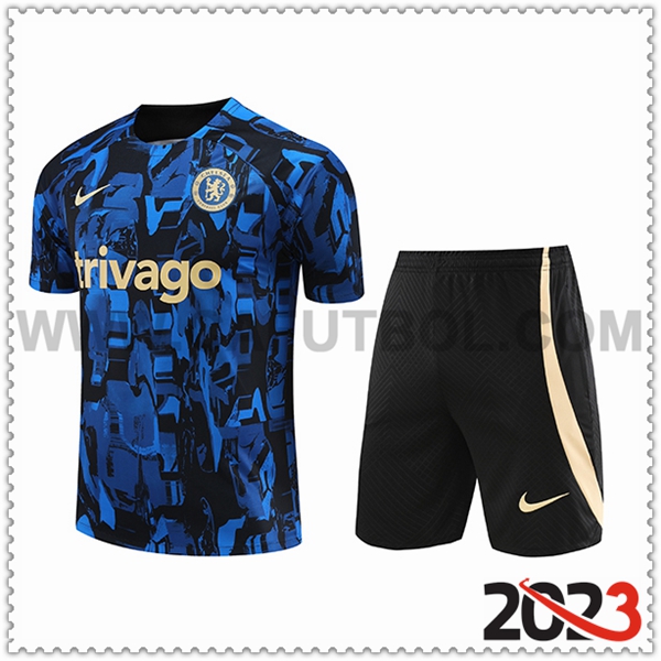 Camiseta Entrenamiento + Cortos FC Chelsea Azul 2023 2024