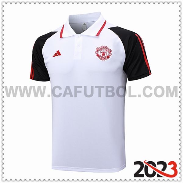 Camiseta Polo Manchester United Blanco 2023 2024