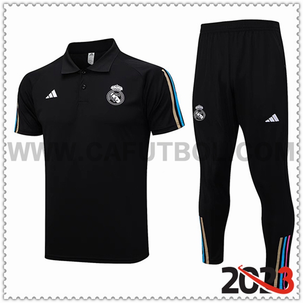 Camiseta Polo Real Madrid Negro 2023 2024