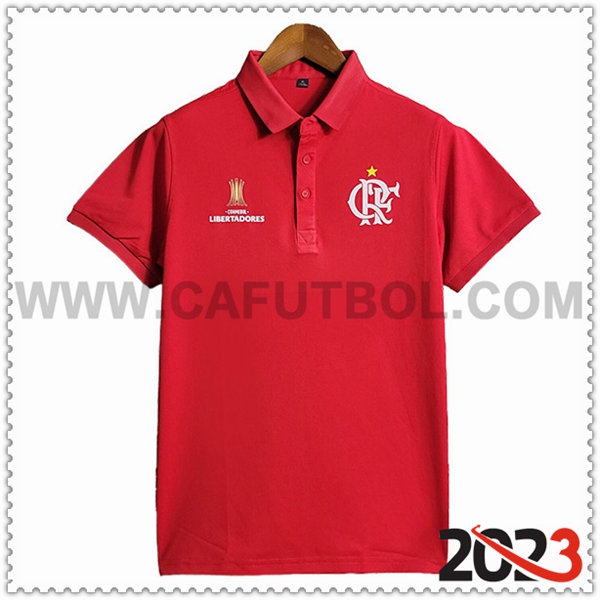 Camiseta Polo Flamengo Rojo 2023 2024 -03